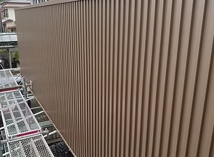 NKスパン165による外壁のカバー工法改修工事